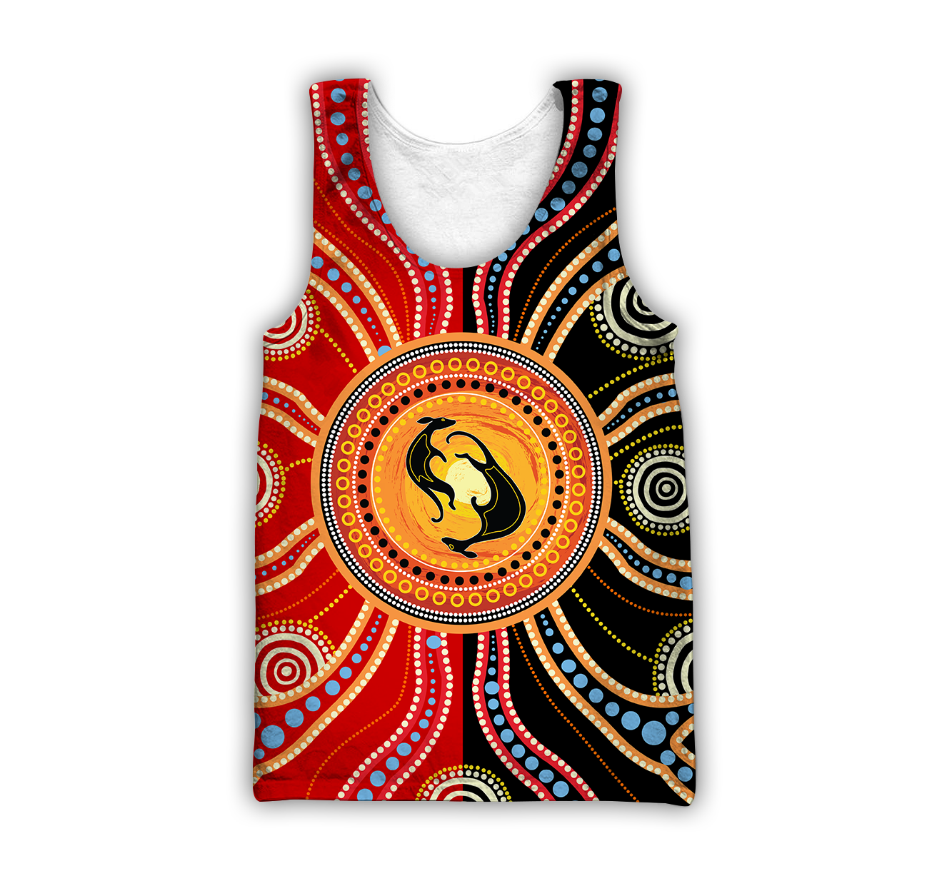 Aboriginal Kangaroo Australia Indigenous Painting Art shirts for men and women-Apparel-Huyencass-Tank Top-S-Vibe Cosy™