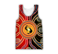 Aboriginal Kangaroo Australia Indigenous Painting Art shirts for men and women-Apparel-Huyencass-Tank Top-S-Vibe Cosy™