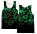 Happy St Patrick's Day Irish Hoodie T-Shirt Sweatshirt for Men and Women Pi170204-Apparel-NM-Men's tank top-S-Vibe Cosy™