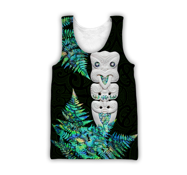 Hei Taiaha Maori Warriors Silver Fern Paua Shell Unisex Shirts