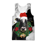 Dairy Cattle Mery Christmas 3D All Over Printed Shirts For Men And Woman