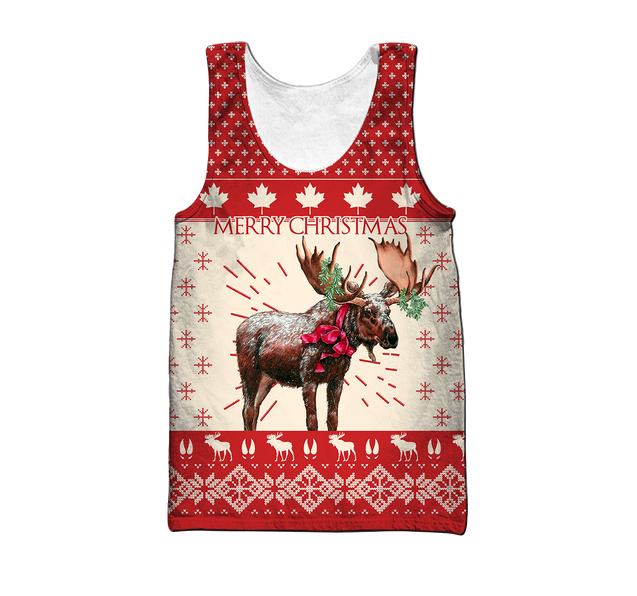 Christmas Reindeer Pi191001-Apparel-NNK-Tank Top-S-Vibe Cosy™