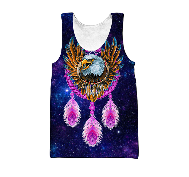 Eagle Purple Dreamcatcher Native American 3D All Over Printed Shirts VP11092002-LAM