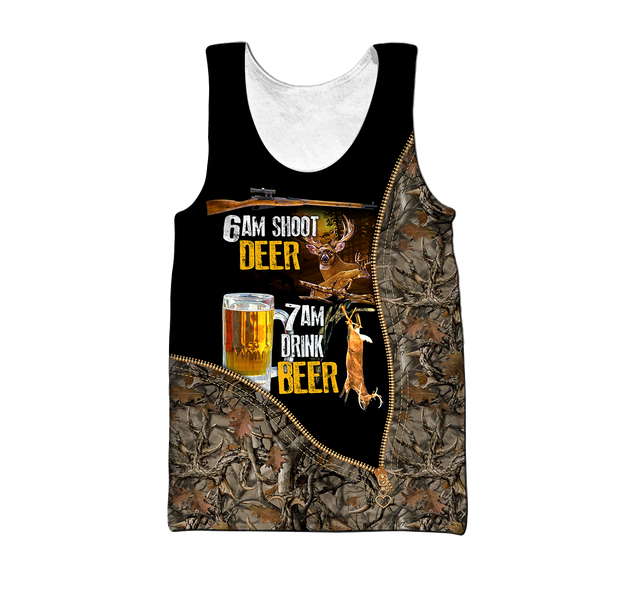 Premium Hunt Deer and Drink Beer Unisex Shirt Pi24092002