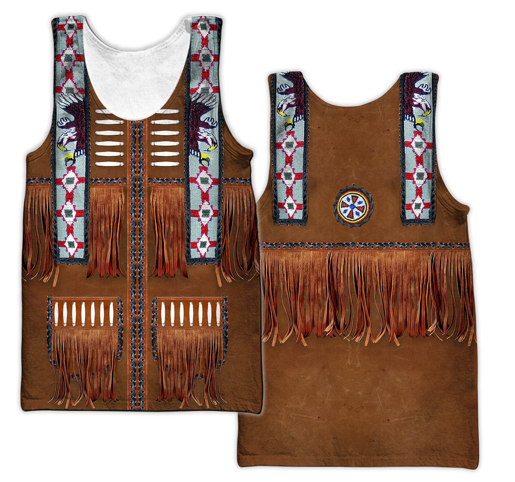 Native Cowboy Jacket No1 Cosplay 3D Over Printed Unisex Deluxe Hoodie ML