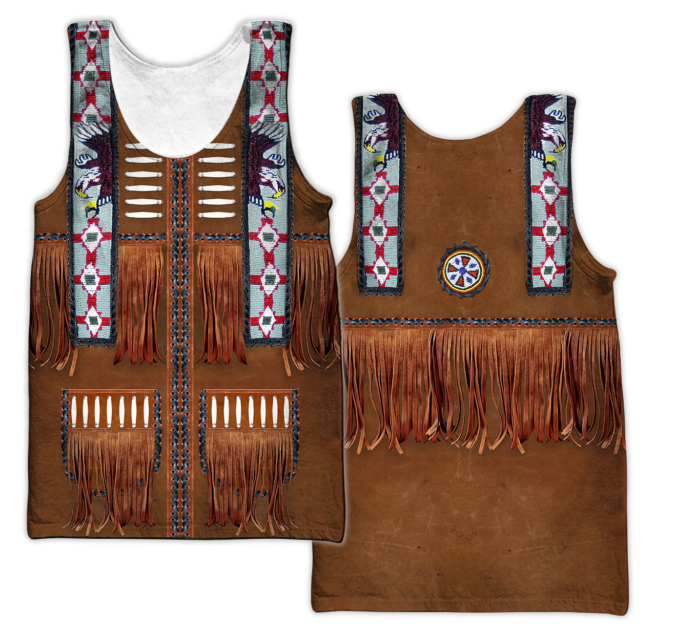 Native Cowboy Jacket No1 Cosplay 3D Over Printed Unisex Deluxe Hoodie ML