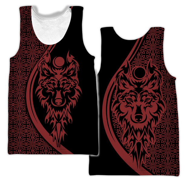 Tattoo Wolf Hoodie T Shirt For Men and Women HAC080606-NM-Apparel-NM-Tank Top-S-Vibe Cosy™