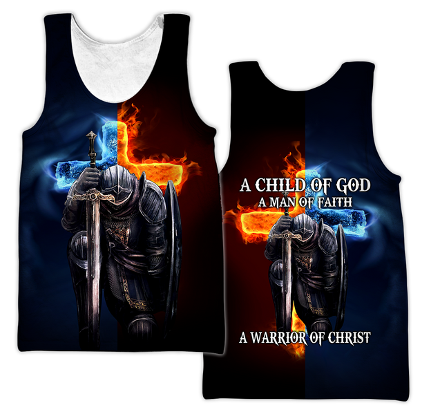 Knight Templars A Child Of God A Man Of Faith A Warrior Of Christ 3D All Over Printed Shirts For Men and Women Pi05092004S