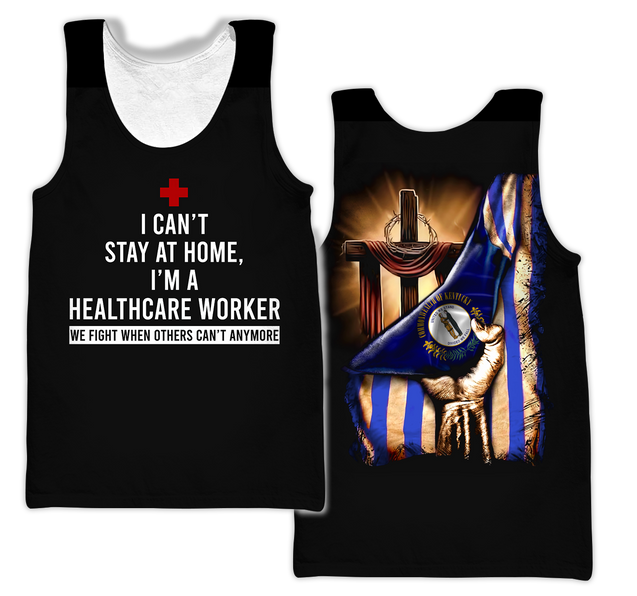 Healthcare worker Kentucky 3d hoodie shirt for men and women HAC040404-Apparel-HG-Men's tank top-S-Vibe Cosy™