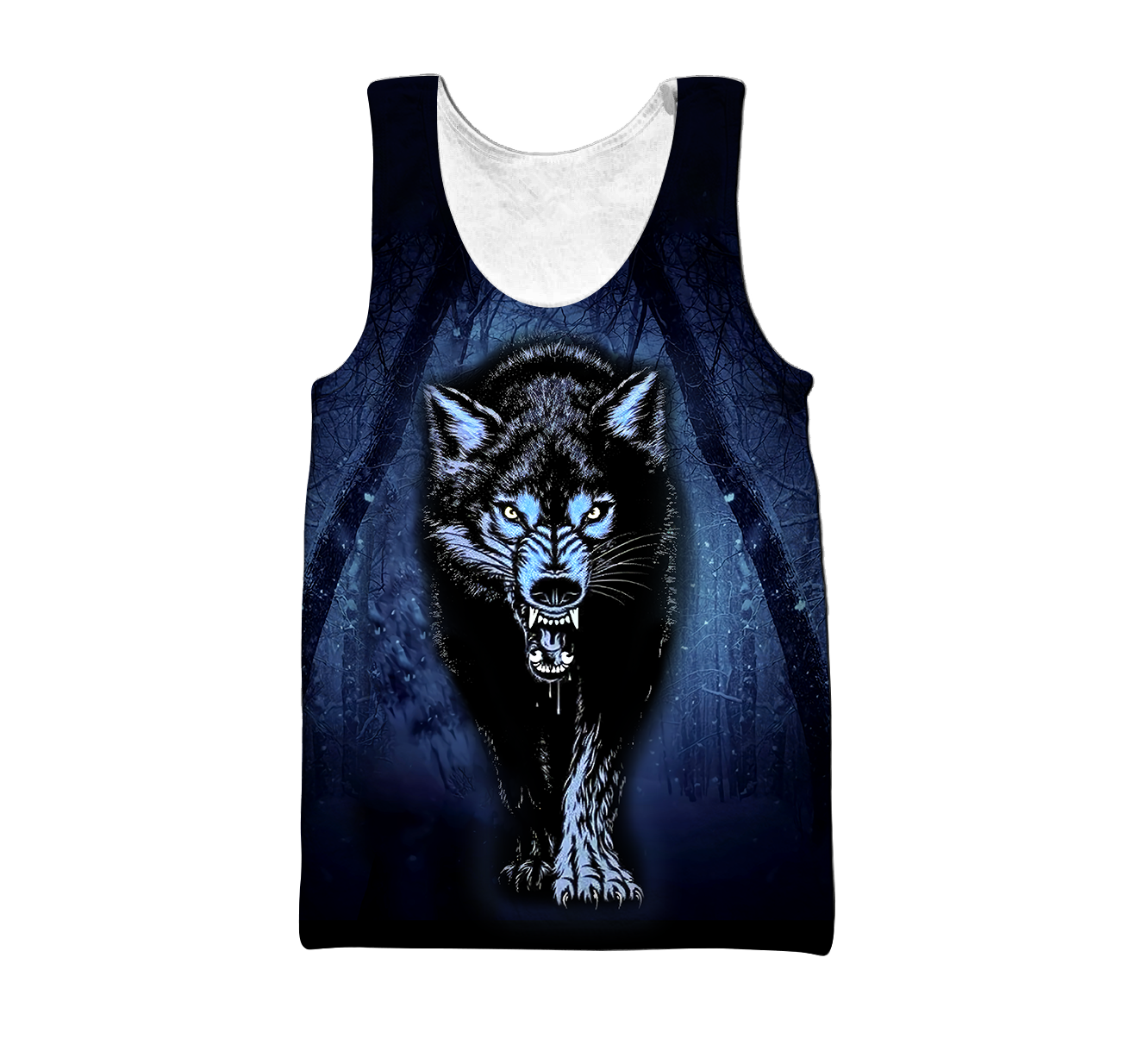 Night Wolf 3D All Over Print Hoodie T Shirt For Men and Women HHT07092016