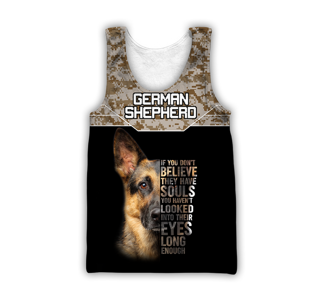 German Shepherd Camo Unisex Shirts TR2110206