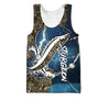 Sturgeon fishing Sport Camo Tattoos - Blue version TR070301 - Amaze Style™-Apparel