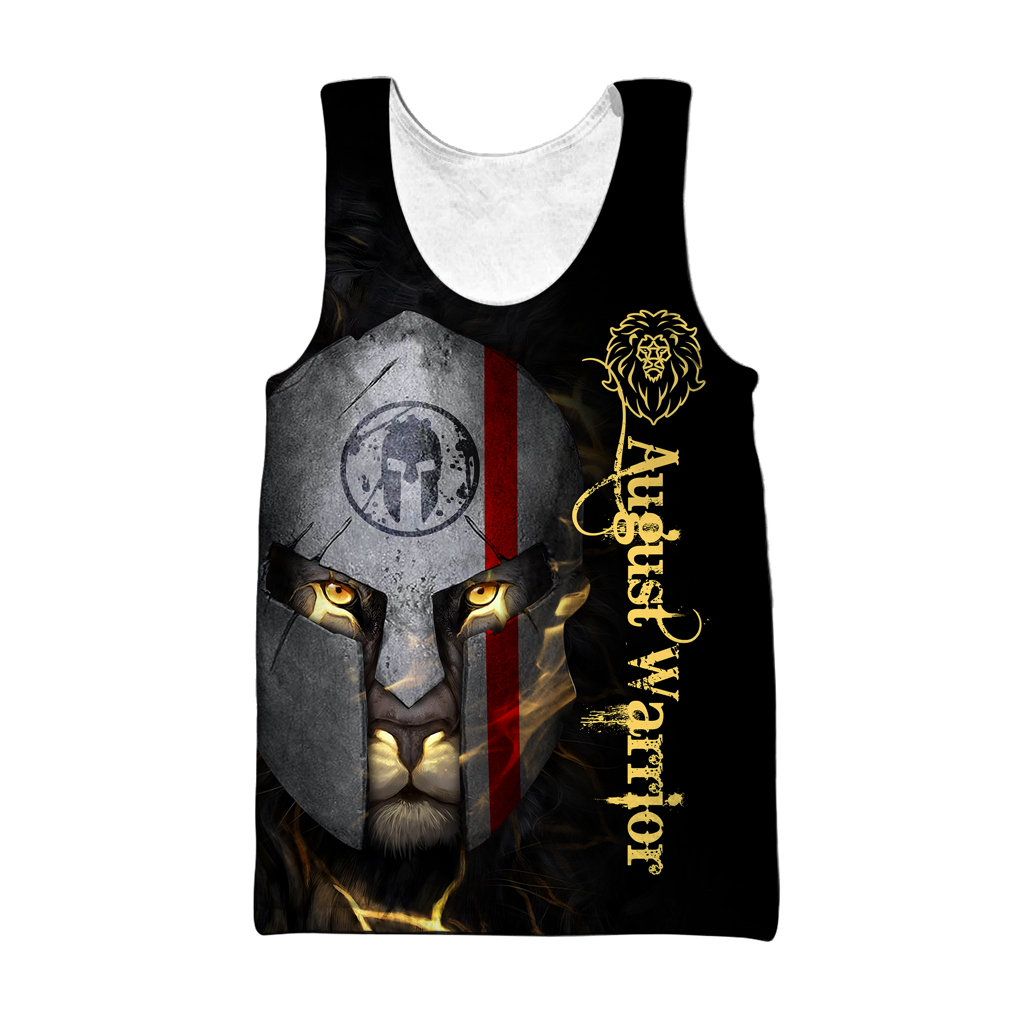 August Spartan Lion Warrior 3D All Over Printed Unisex Shirt
