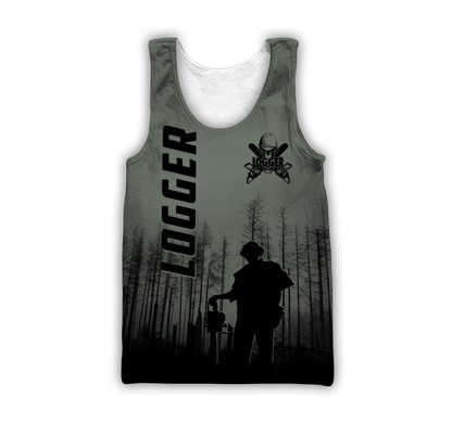 Premium Logger Man Dark Green Unisex Shirts DL20052016