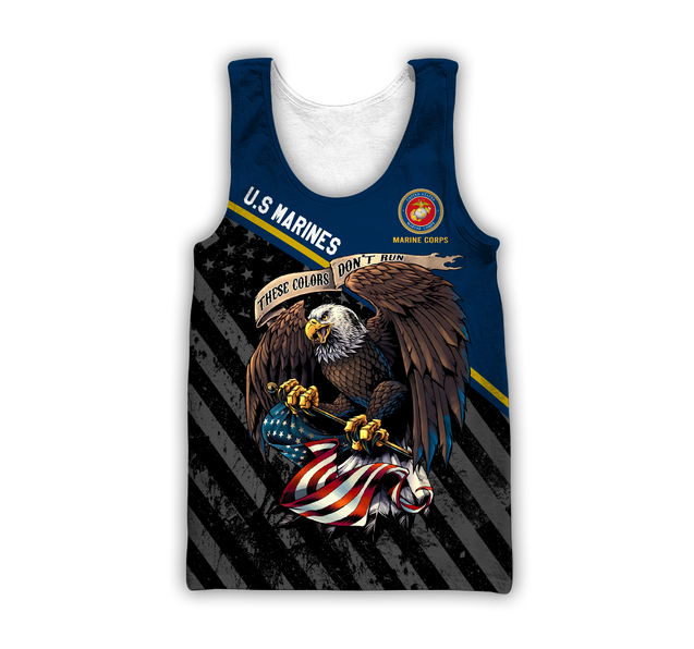 US Veteran Marine Corps 3d all over printed shirts for men and women TR3005201S-Apparel-Huyencass-Tank Top-S-Vibe Cosy™