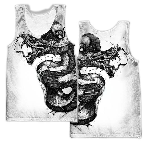 Snake Tattoo Hoodie T Shirt For Men and Women HAC210501-Apparel-NM-Tank Top-S-Vibe Cosy™