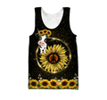 Awesome Cow And Sunflower 3D All Over Printed Shirts