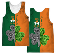 Irish Saint Patrick's Day Shamrock Celtic Cross Hoodie T-Shirt Sweatshirt Pi020306-Apparel-NM-Men's tank top-S-Vibe Cosy™