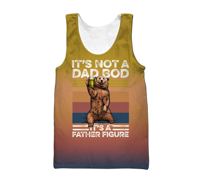 It's not a dad bod, 3d hoodie shirt for men and women ver2 HAC040605-Apparel-HG-Men's tank top-S-Vibe Cosy™