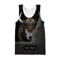 Customize Name Viking Wolf 3D All Over Printed Unisex Shirt