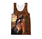 Love Horse 3D All Over Printed Shirt Hoodie For Men And Women Pi150401-Apparel-TA-Tank Top-S-Vibe Cosy™