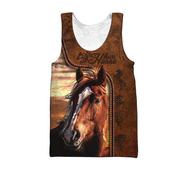 Love Horse 3D All Over Printed Shirt Hoodie For Men And Women Pi150401-Apparel-TA-Tank Top-S-Vibe Cosy™