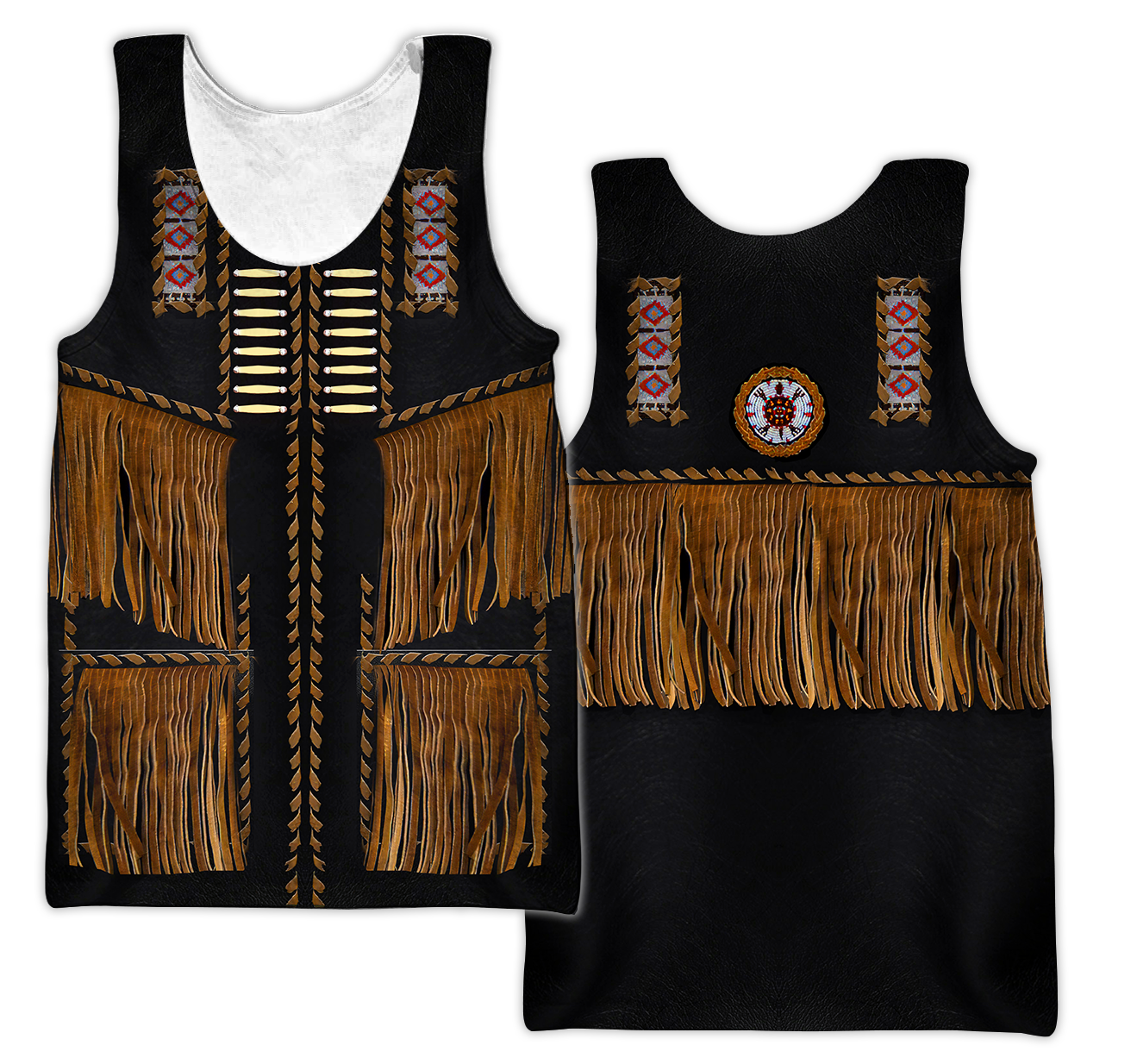 Native Cowboy Jacket No3 Cosplay 3D Over Printed Unisex Deluxe Hoodie