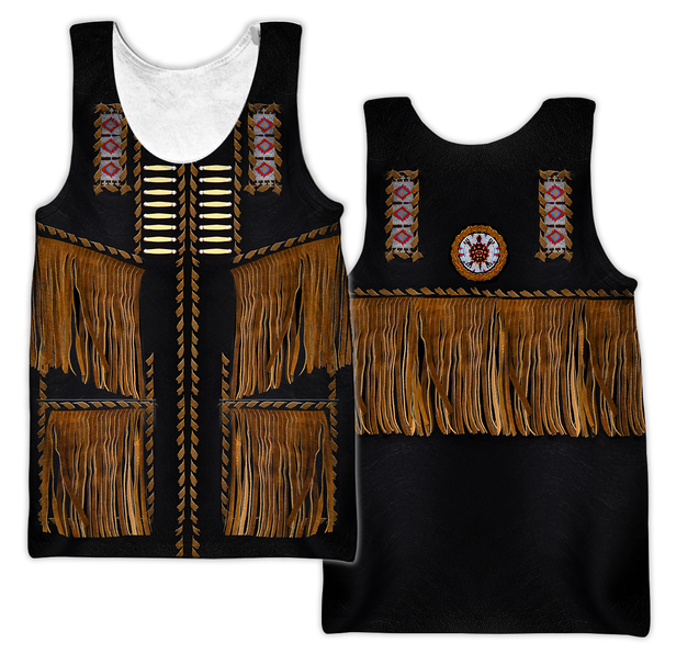 Native Cowboy Jacket No3 Cosplay 3D Over Printed Unisex Deluxe Hoodie