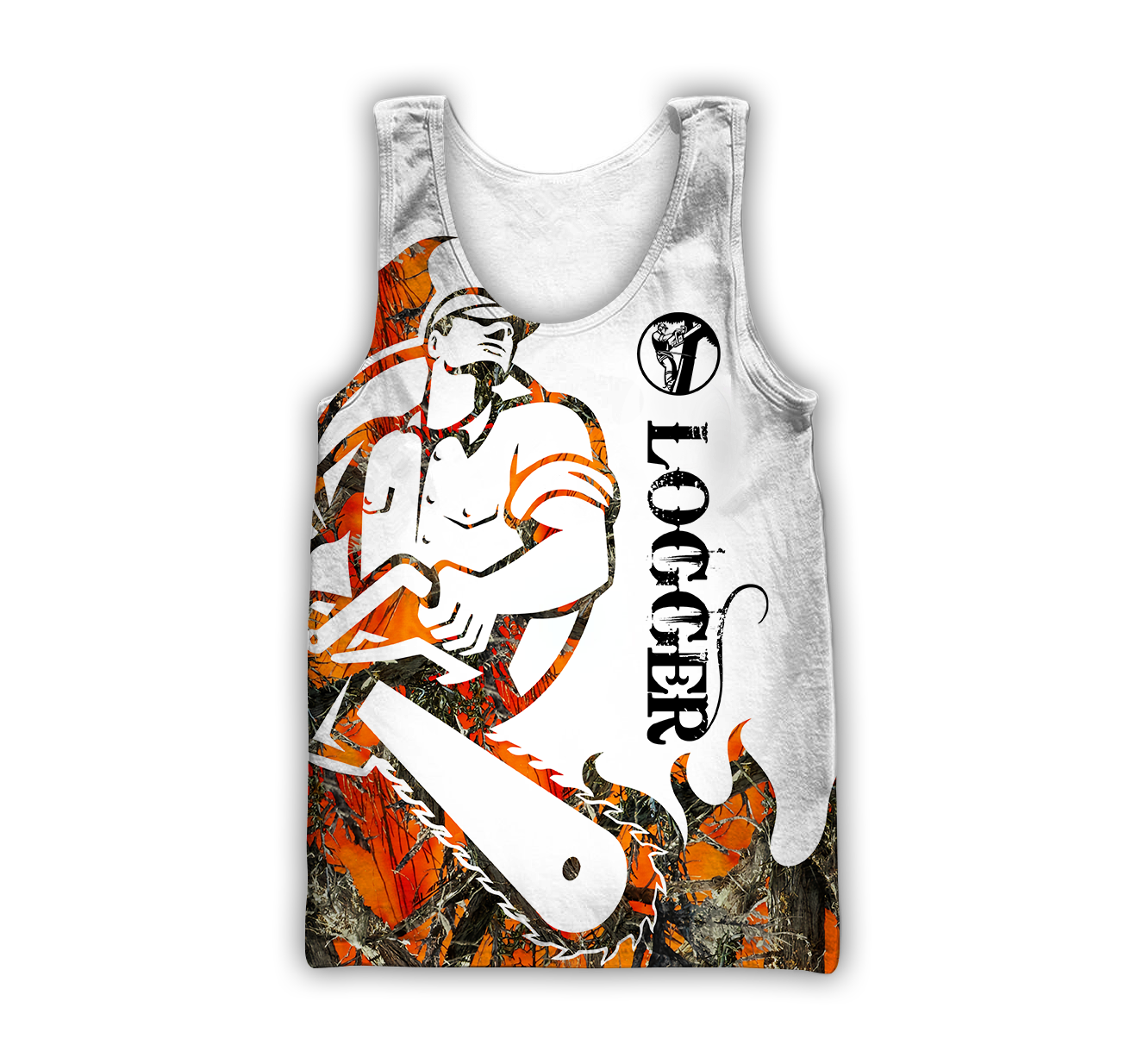 Logger Man Tattoo Orange Unisex Shirts TRST1010202