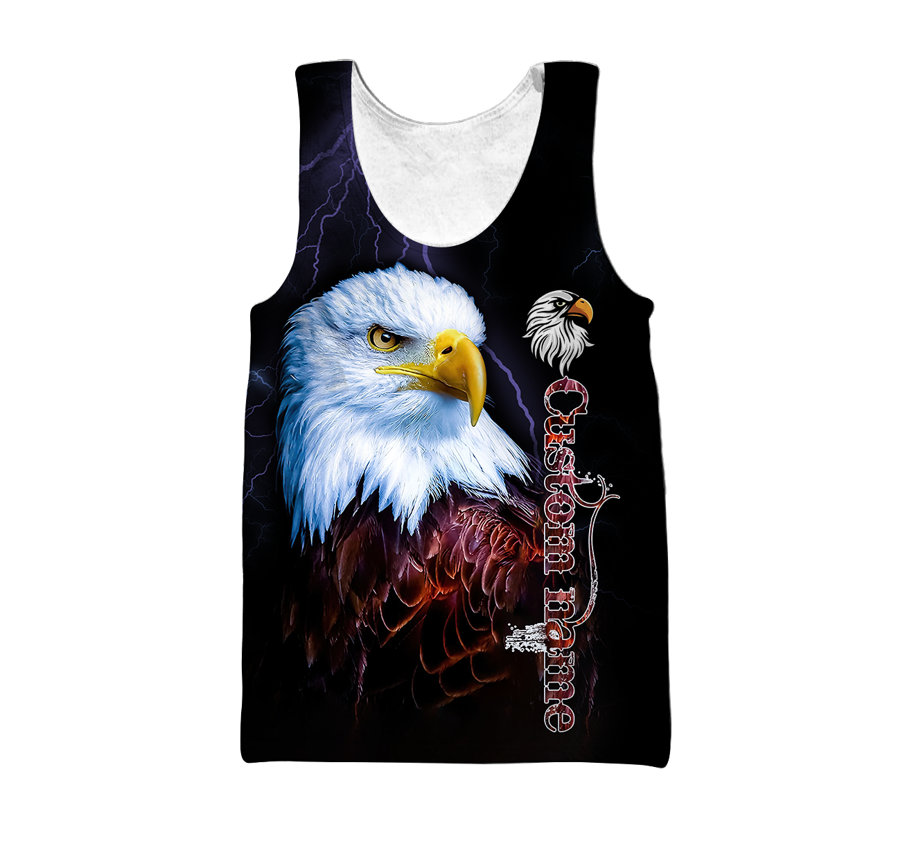 Eagle Custom Name 3D All Over Printed Shirts For Men