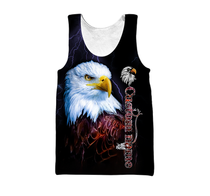 Eagle Custom Name 3D All Over Printed Shirts For Men