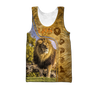 Lion in Wildlife Over Printed Hoodie