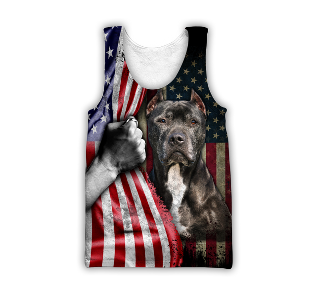 Premium Pit Bull Terrier American Flag Unisex Shirts TR0610201