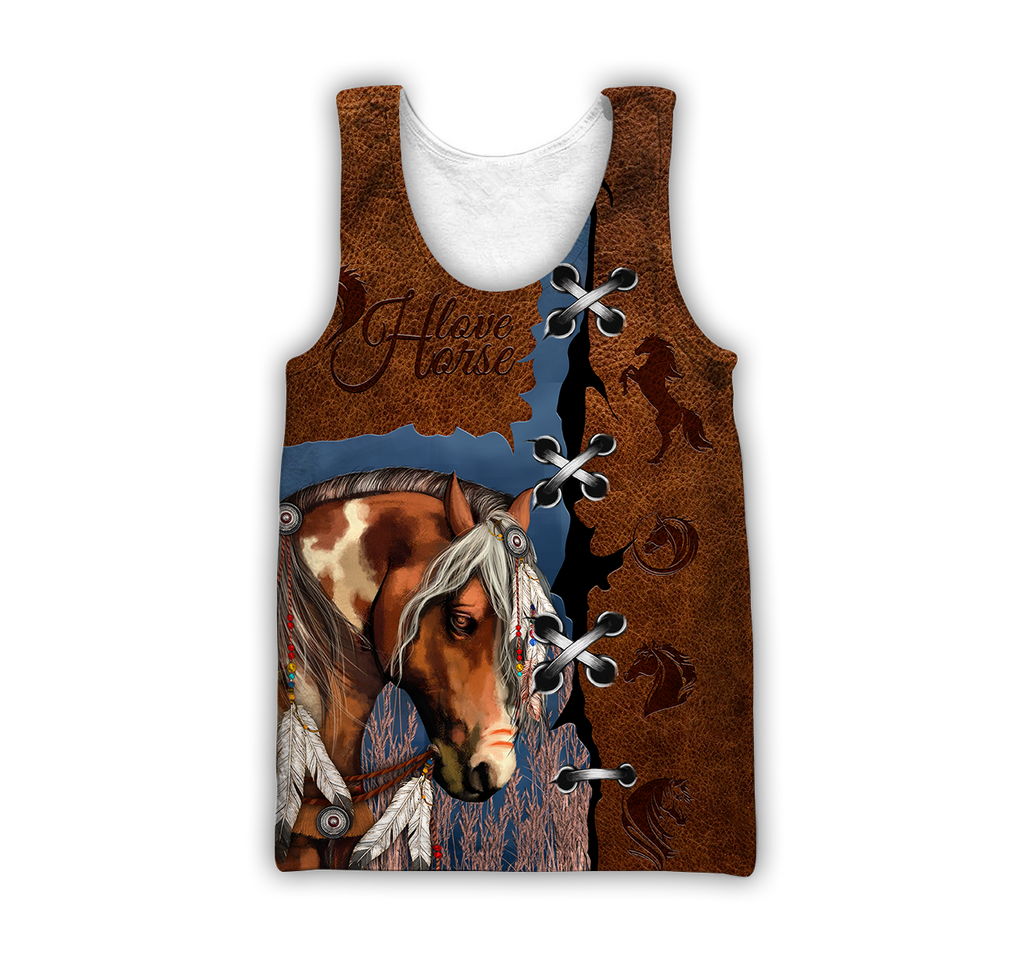 Brown Horse 3D All Over Printed Shirts TR1606201S-Apparel-TA-Tank Top-S-Vibe Cosy™