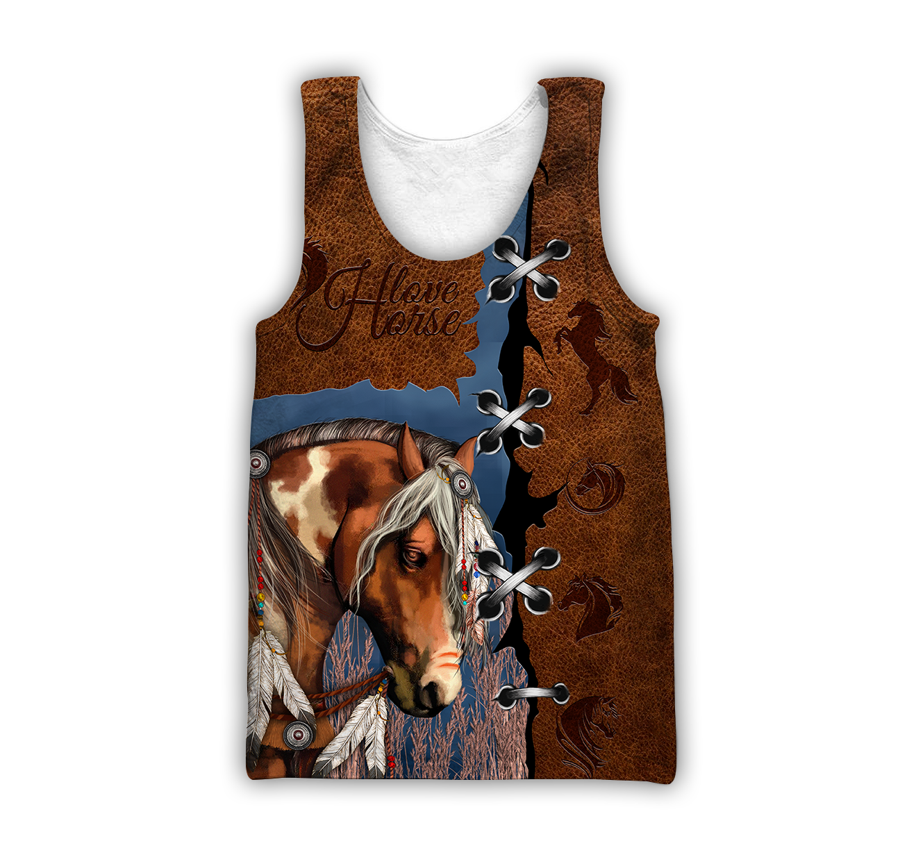 Brown Horse 3D All Over Printed Shirts TR1606201S-Apparel-TA-Tank Top-S-Vibe Cosy™