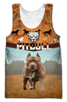 Pitbull 3d hoodie shirt for men and women HVT07112002