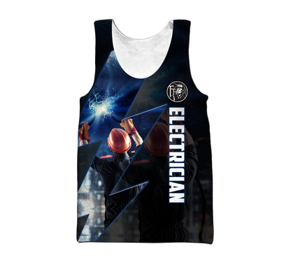 Premium Unisex All Over Printed Electrician Shirts MEI