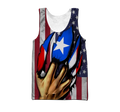 Puerto Rico And America Lover Shirts And Short TH20061701S-Apparel-TQH-Tank Top-S-Vibe Cosy™