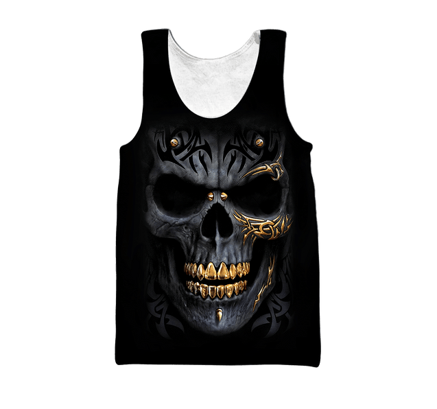 Golden Art Skulls Hoodie For Men And Women TQH201012