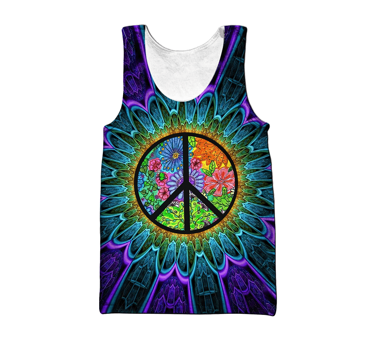 Colorful Peace Hippie Hoodie For Men And Women TQH201001