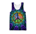 Colorful Peace Hippie Hoodie For Men And Women TQH201001