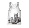 White Tiger Mom And Son Hoodie For Men And Women MH2108201-TQH