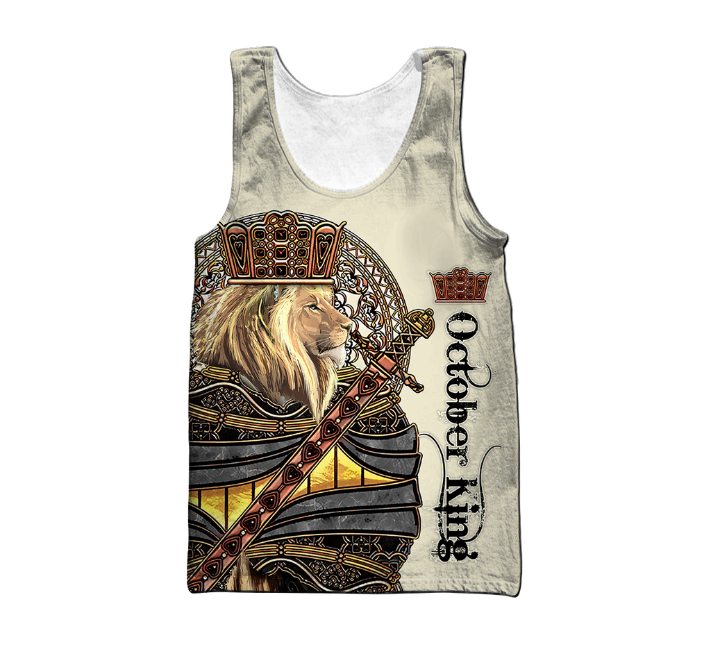 Custom Name October King 3D All Over Printed Unisex Shirts