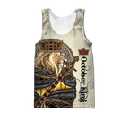 Custom Name October King 3D All Over Printed Unisex Shirts