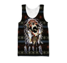 Love skull native 3D all over printed for man and women QB06122002-Apparel-PL8386-Tank Top-S-Vibe Cosy™