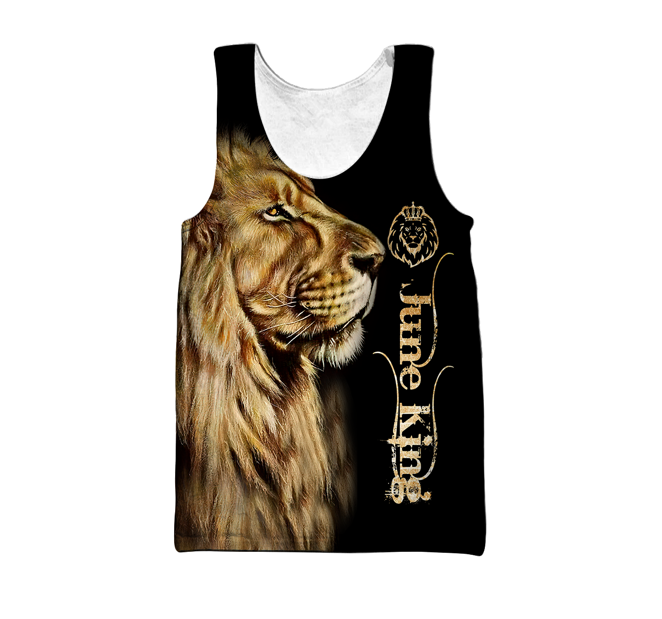 Custom Name June King Lion  3D All Over Printed Unisex Shirts