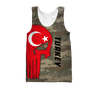 Turkey Skull Flag Camo Style 3D All Over Printed Hoodie Shirt Limited by SUN QB06232006-Apparel-SUN-Hoodie-S-Vibe Cosy™