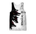 The Dark Wolf October 3D All Over Printed Unisex Deluxe Hoodie ML