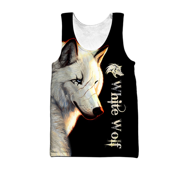 White Wolf 3D All Over Printed Hoodie For Men and Women MH0110202