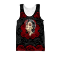 Love Rose And Skull 3D all over for man and women QB05122001-Apparel-PL8386-Tank Top-S-Vibe Cosy™